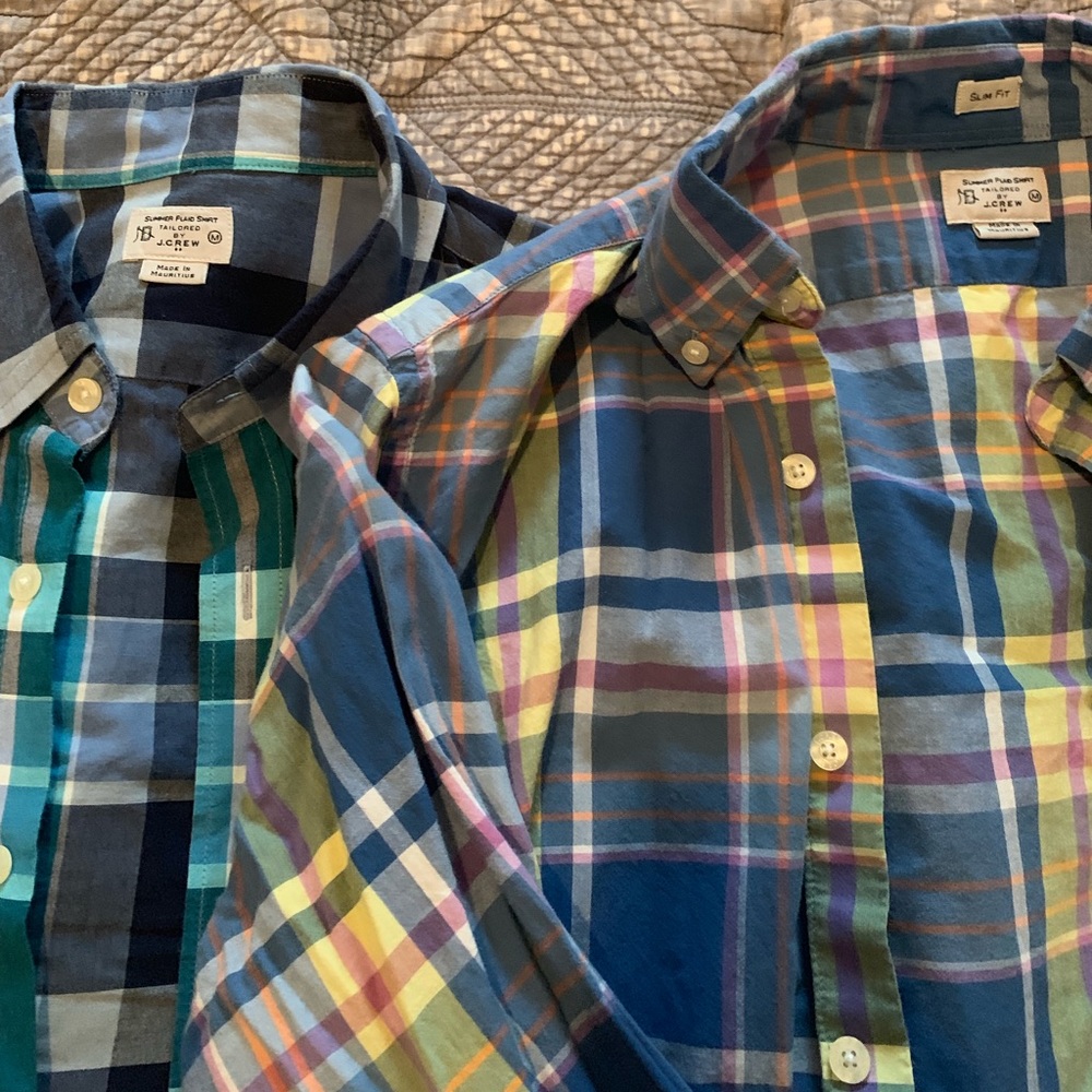 J Crew Plaid Button Down Bundle - image 2